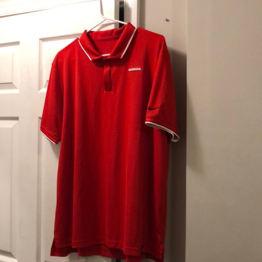 Nike University of Georgia Bulldogs Red Nike Performance Polo XL